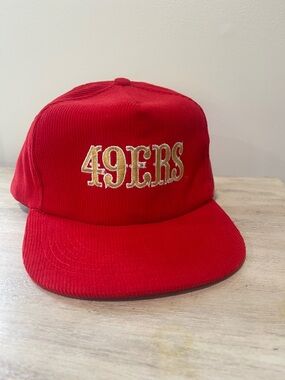 NFL Starline Red Corduroy Baseball Cap
